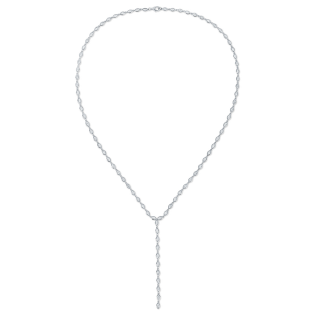 anita ko BEZELED MARQUISE DIAMOND LARIAT