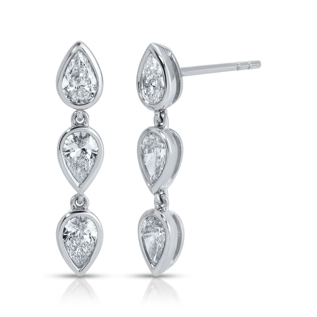 Anita Ko BEZELED PEAR DIAMOND ELODIE DROPS