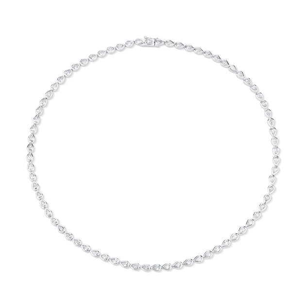 Anita Ko BEZELED PEAR SHAPED DIAMOND CHOKER