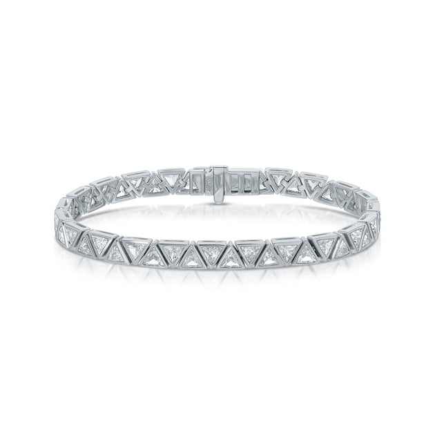 Anita Ko BEZELED TRILLION DIAMOND BRACELET