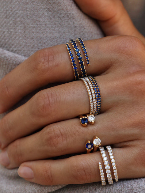 Anita Ko BLUE SAPPHIRE ETERNITY BAND