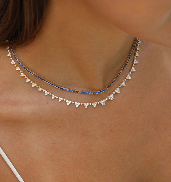 Anita Ko BLUE SAPPHIRE HEPBURN CHOKER 16