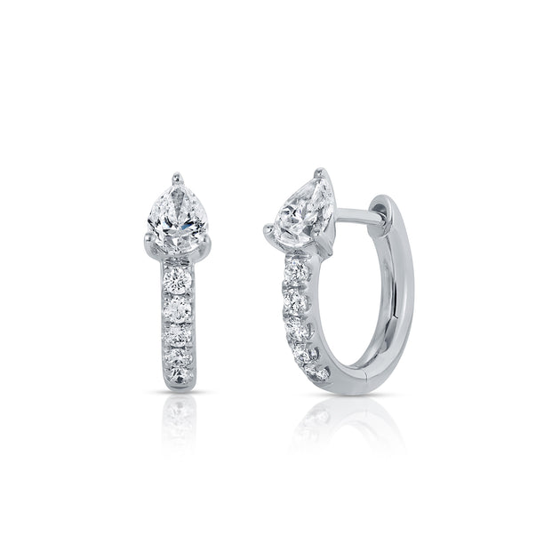 Anita Ko BOBBI HUGGIES WITH PEAR DIAMONDS