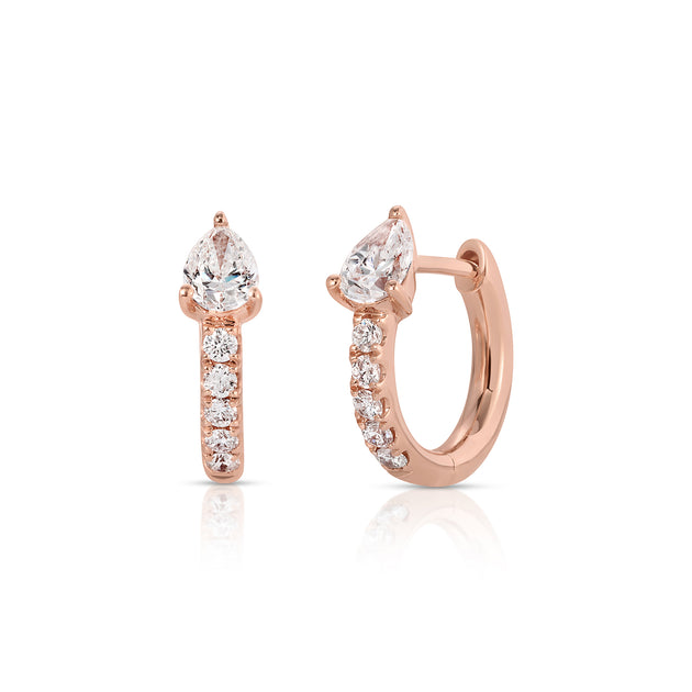 Anita Ko BOBBI HUGGIES WITH PEAR DIAMONDS