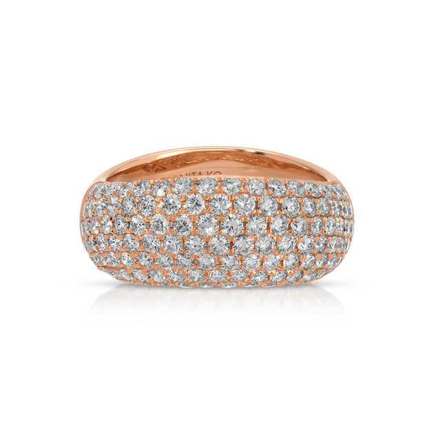Anita Ko CELESTE DIAMOND WAVE RING