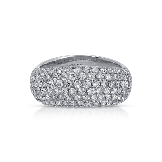 Anita Ko CELESTE DIAMOND WAVE RING