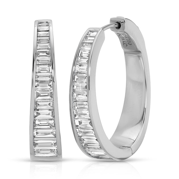 Anita Ko CLASSIC BAGUETTE DIAMOND MERYL HOOPS