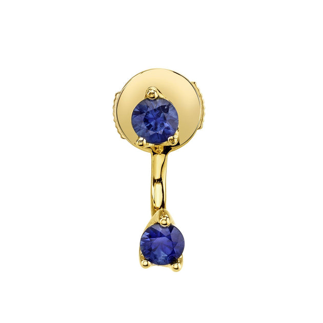 anita ko CLASSIC BLUE SAPPHIRE ORBIT EARRING