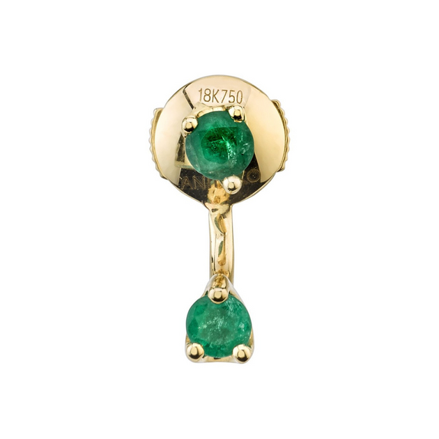 anita ko CLASSIC EMERALD ORBIT EARRING