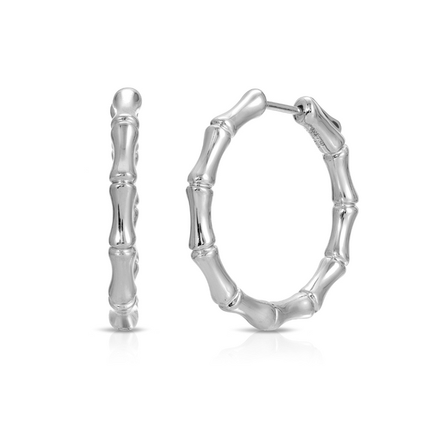 Anita Ko CLASSIC MEDIUM BAMBOO HOOPS