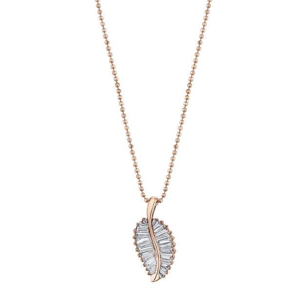 Anita Ko CLASSIC PALM LEAF DIAMOND NECKLACE