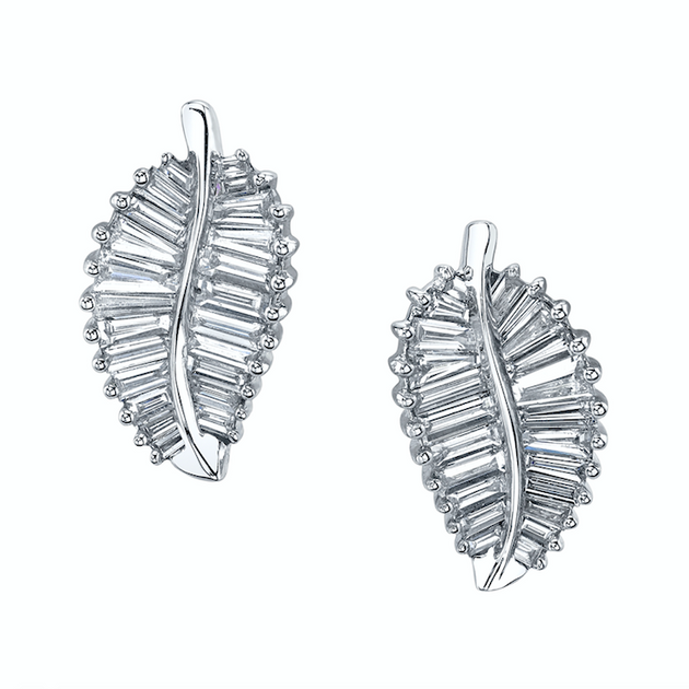 Anita Ko CLASSIC PALM LEAF STUDS