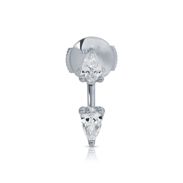 Anita Ko CLASSIC PEAR DIAMOND ORBIT EARRING