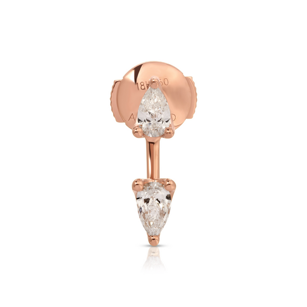 Anita Ko CLASSIC PEAR DIAMOND ORBIT EARRING