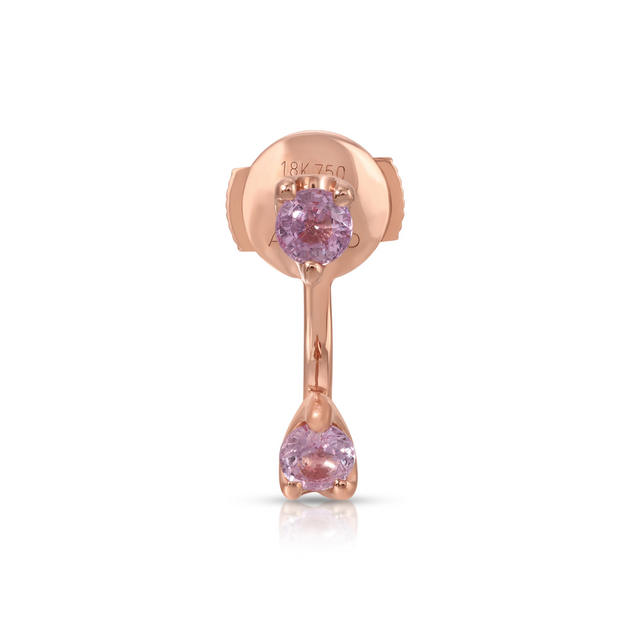 anita ko CLASSIC PINK SAPPHIRE ORBIT EARRING
