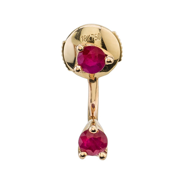 anita ko CLASSIC RUBY ORBIT EARRING
