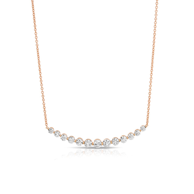 Anita Ko COSMIC CRESCENT DIAMOND NECKLACE