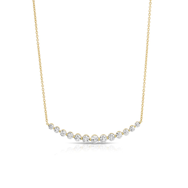 anita ko COSMIC CRESCENT DIAMOND NECKLACE