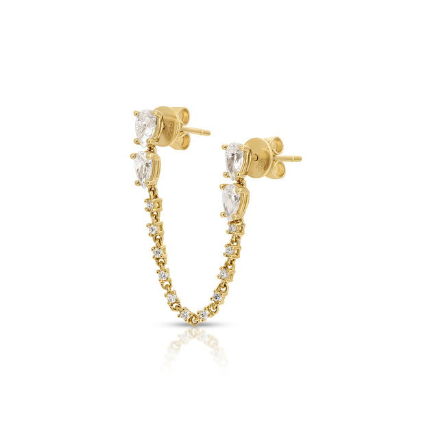 anita ko DAPHNE DOUBLE-PIERCING EARRING