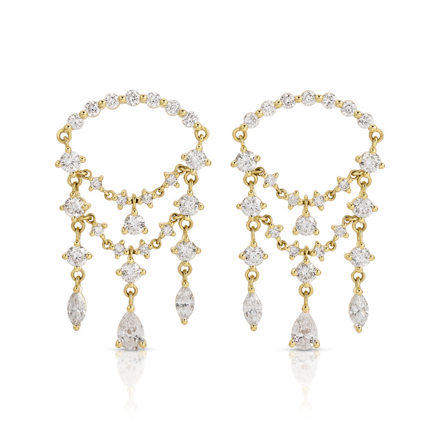 anita ko DELILAH DIAMOND DROP EARRINGS