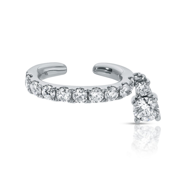 Anita Ko DELILAH EAR CUFF WITH ROUND DIAMOND DROP