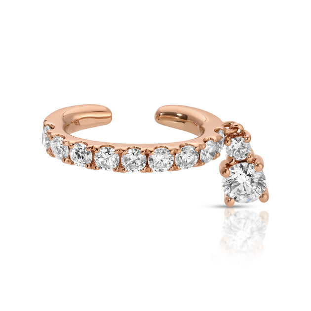 Anita Ko DELILAH EAR CUFF WITH ROUND DIAMOND DROP