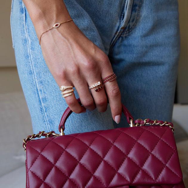 Anita Ko DIAMOND AND RUBY TWIST RING