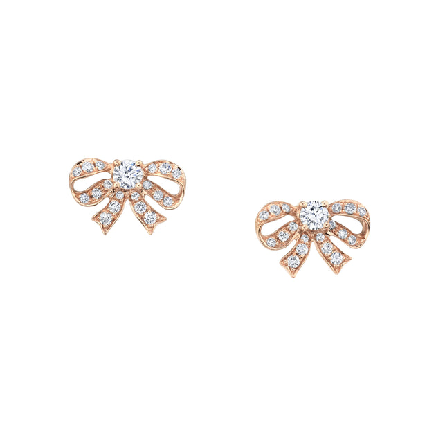 anita ko DIAMOND BOW STUDS