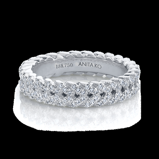 Anita Ko DIAMOND BRAIDED RING