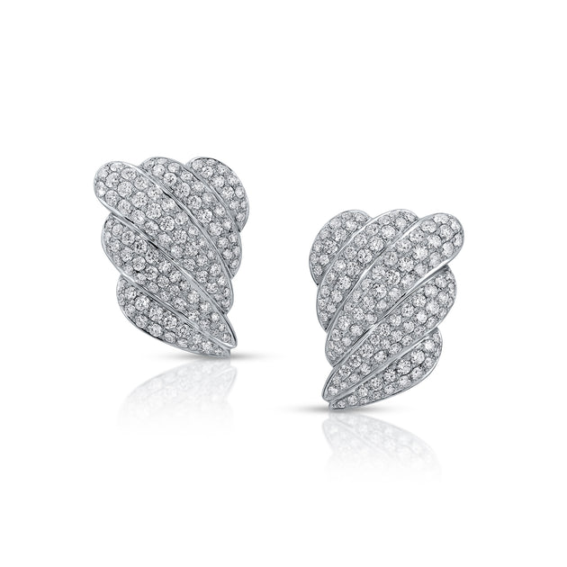 Anita Ko DIAMOND CROISSANT EARRINGS