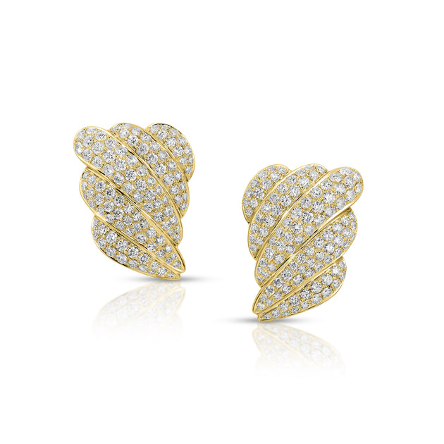anita ko DIAMOND CROISSANT EARRINGS