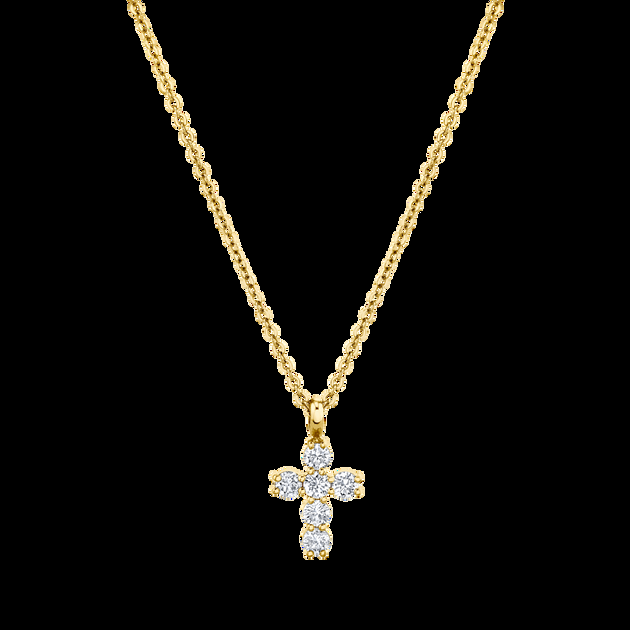 Anita Ko DIAMOND CROSS NECKLACE
