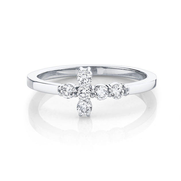 Anita Ko DIAMOND CROSS RING