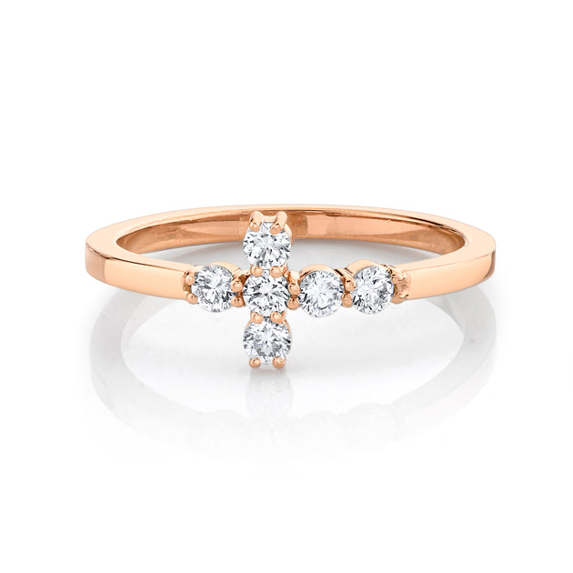 Anita Ko DIAMOND CROSS RING