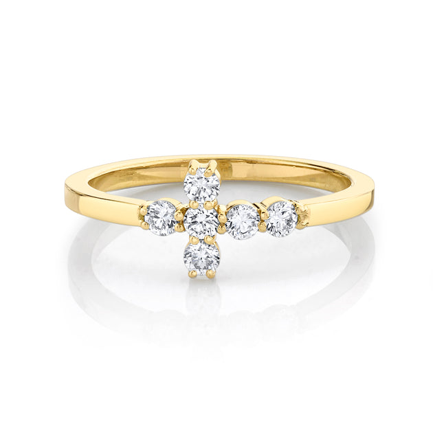 anita ko DIAMOND CROSS RING