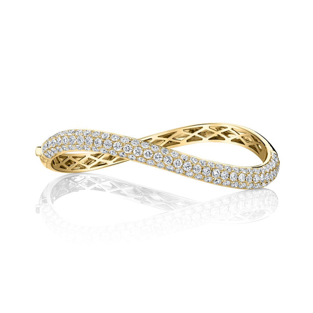 anita ko DIAMOND CURVED BANGLE