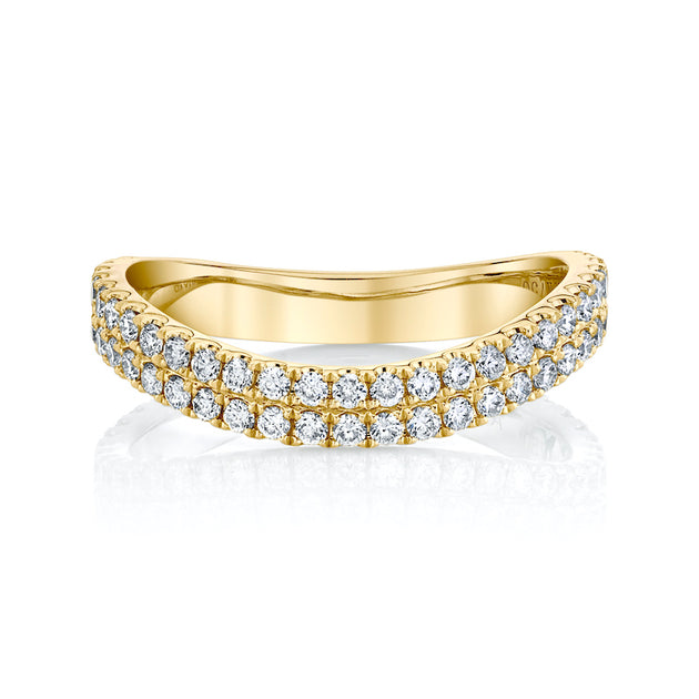 Anita Ko DIAMOND CURVED RING
