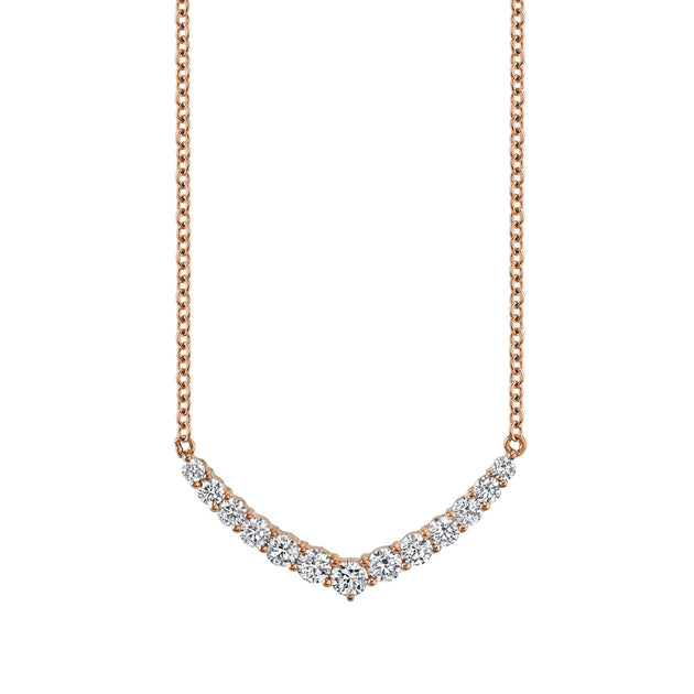 Anita Ko DIAMOND CURVED V NECKLACE