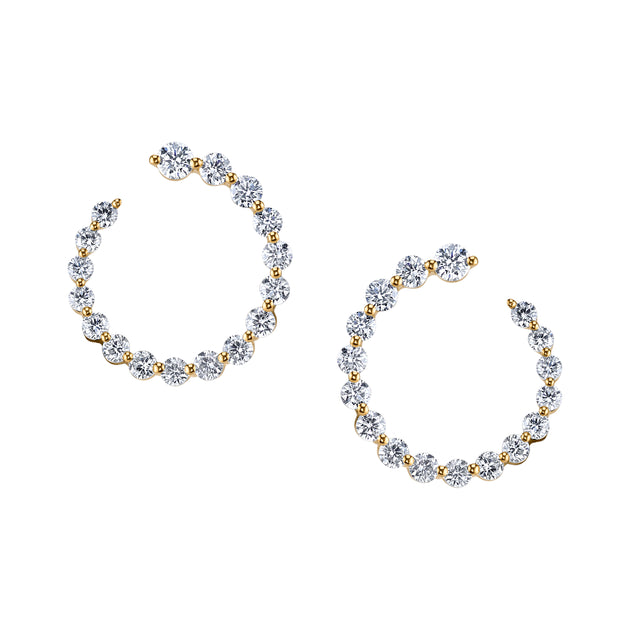 Anita Ko DIAMOND GARLAND EARRINGS