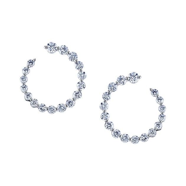 anita ko DIAMOND GARLAND EARRINGS