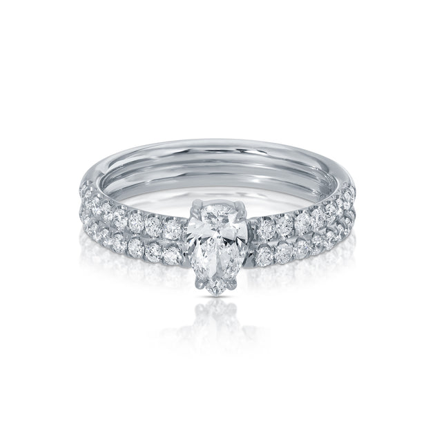 Anita Ko DIAMOND GIA RING WITH PEAR DIAMOND CENTER