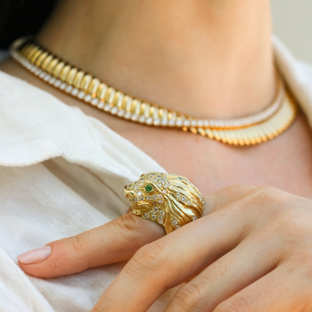 Anita Ko DIAMOND LION RING