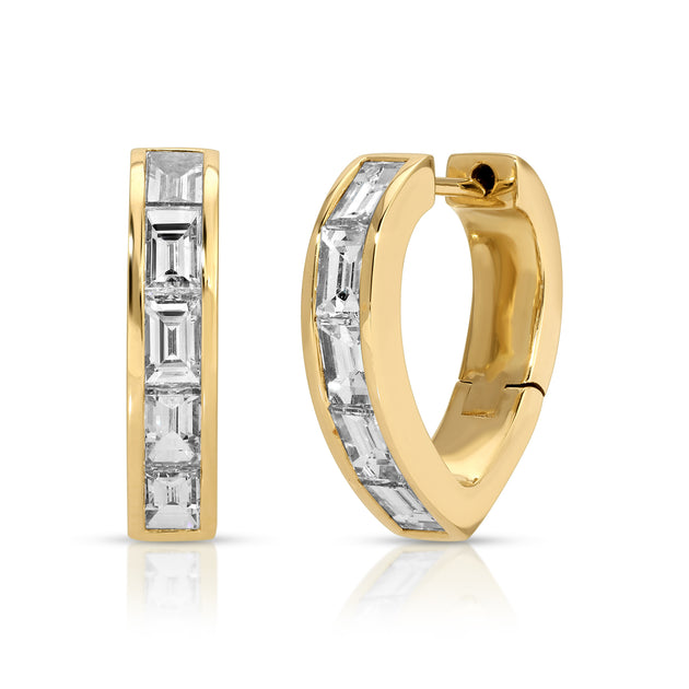 anita ko DIAMOND LOTUS HOOPS