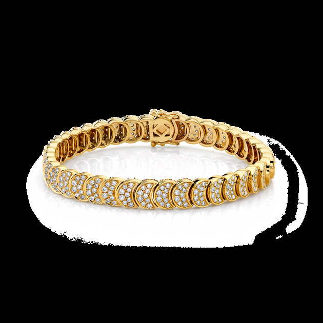 anita ko DIAMOND LUNA BRACELET