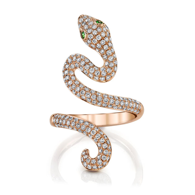Anita Ko DIAMOND NARROW SNAKE RING