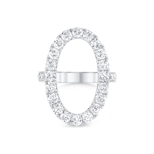 Anita Ko DIAMOND OVAL HALO RING