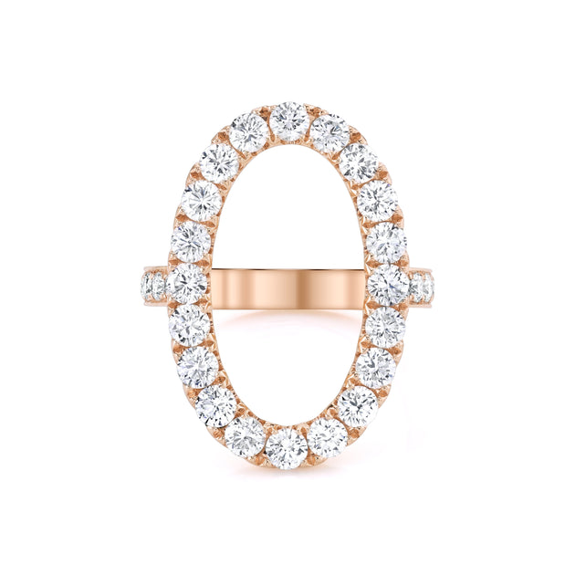Anita Ko DIAMOND OVAL HALO RING
