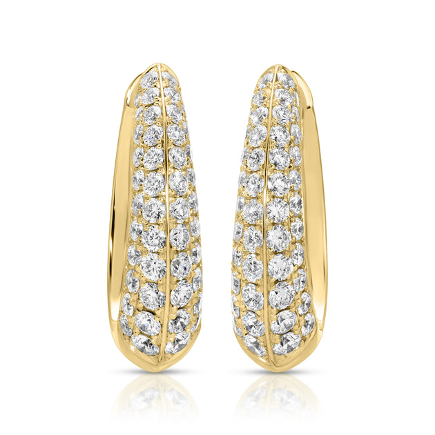 Anita Ko DIAMOND OVAL HOOPS