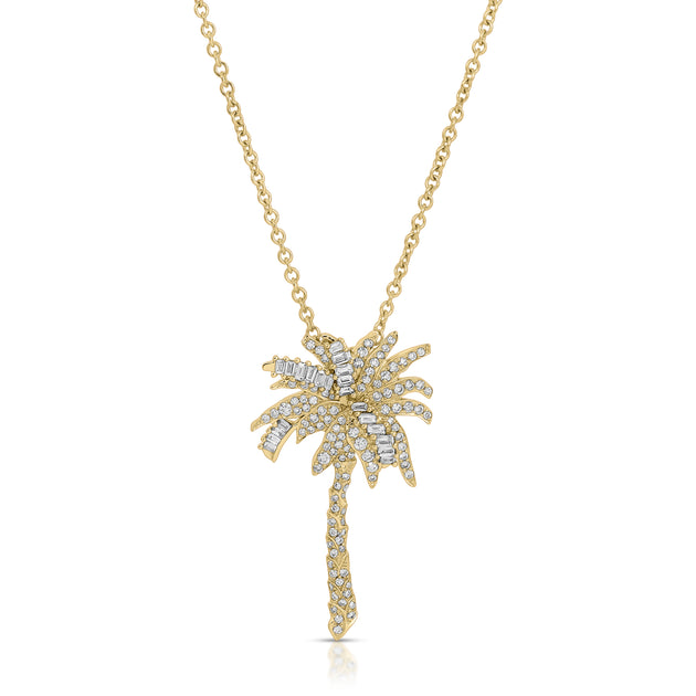 anita ko DIAMOND PALM TREE PENDANT