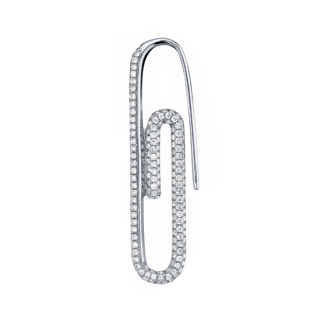 Anita Ko DIAMOND PAPER CLIP EARRING